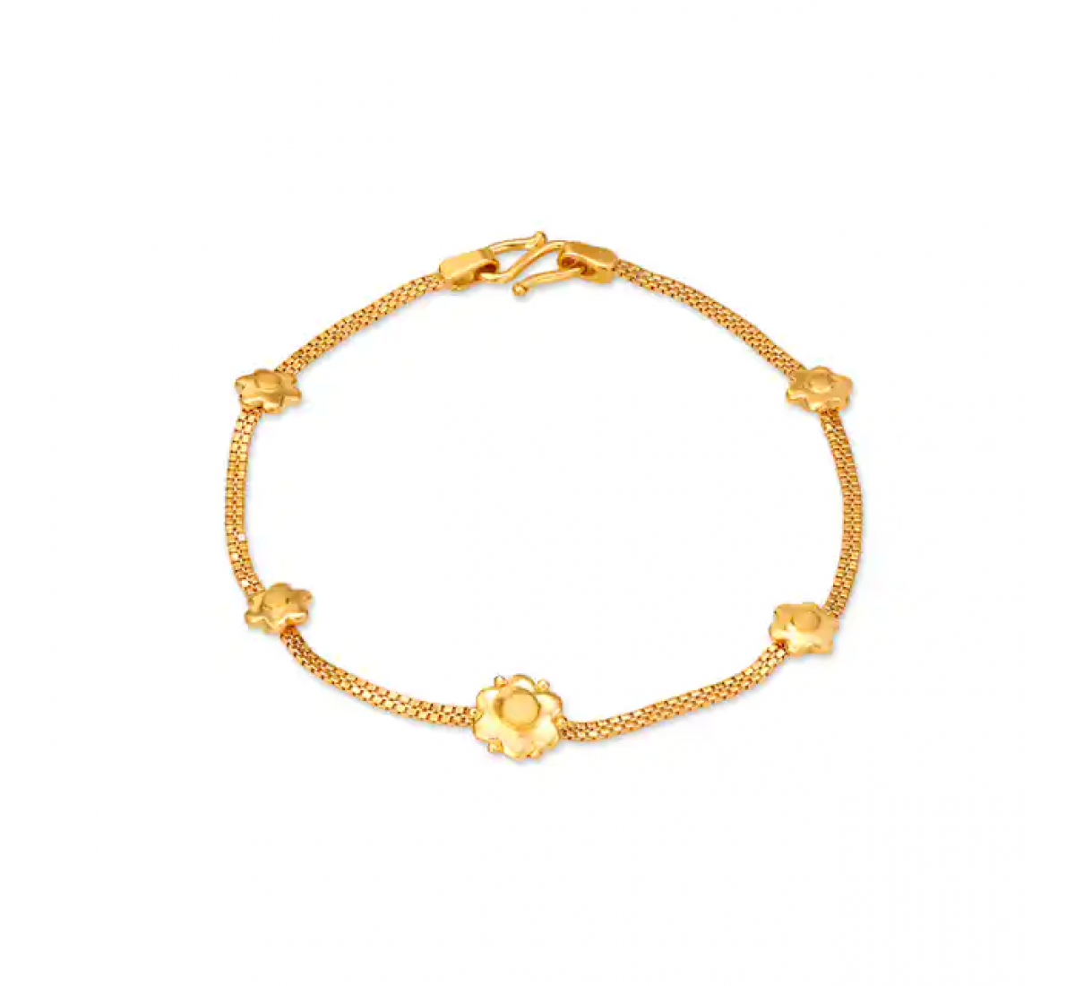 Dainty Floral Gold Bracelet