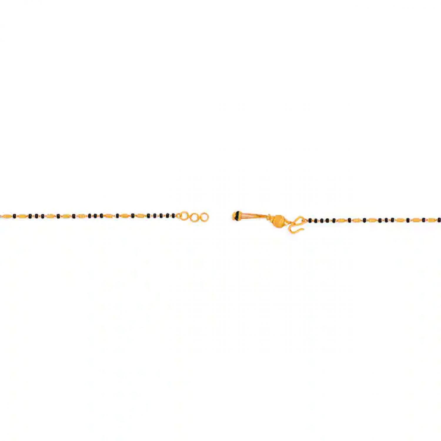 Grace Black Bead Gold Bracelet