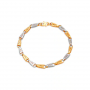 Modern Rhodium Gold Bracelet