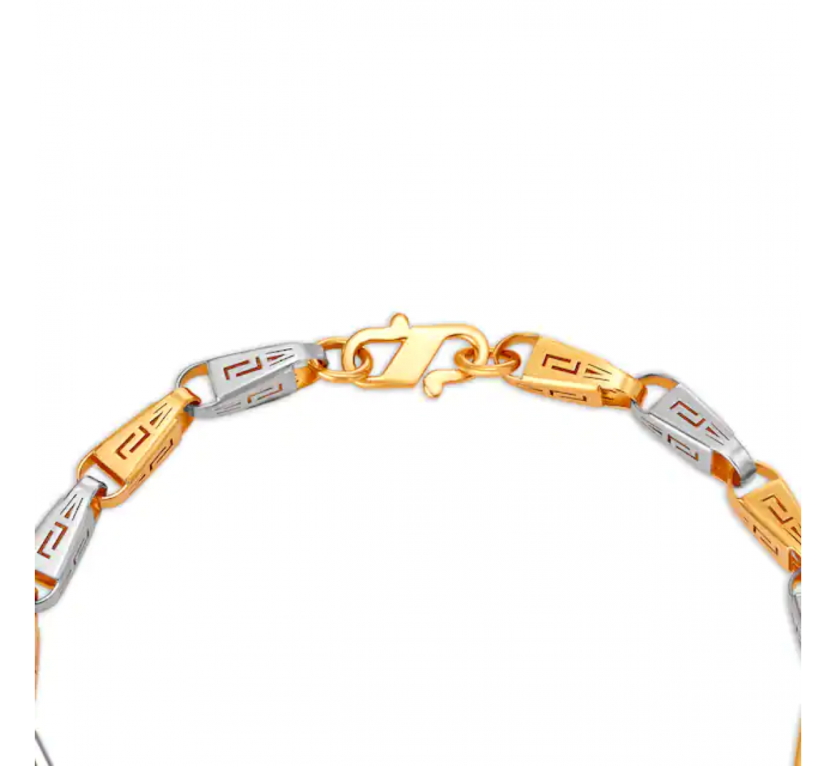 Modern Rhodium Gold Bracelet