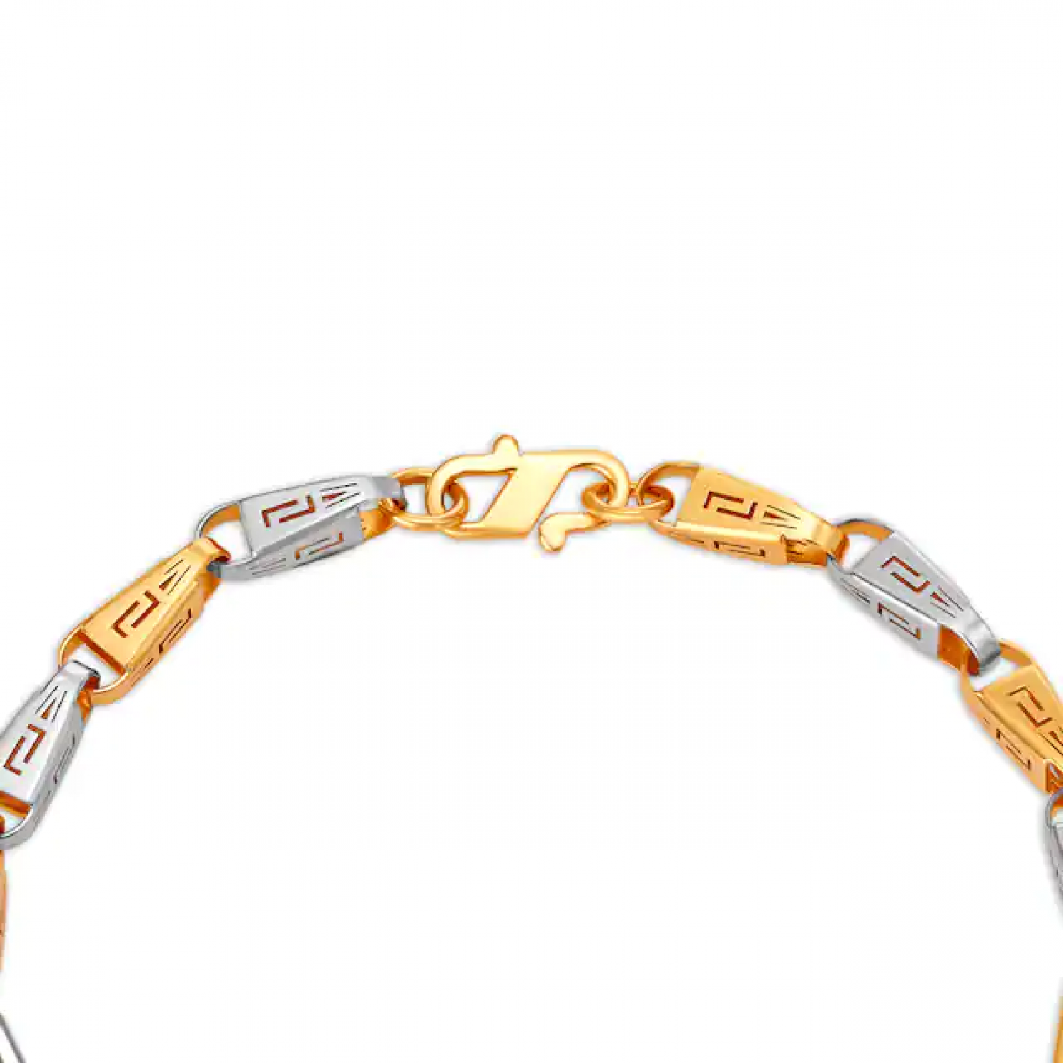 Modern Rhodium Gold Bracelet