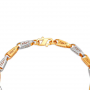 Modern Rhodium Gold Bracelet