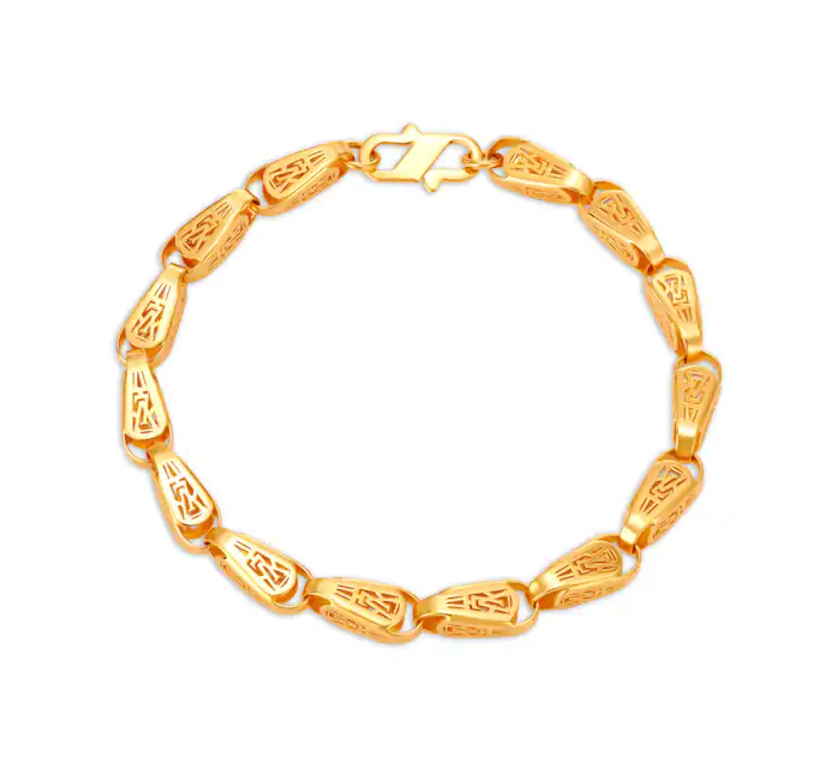 Modern Hollow Gold Bracelet