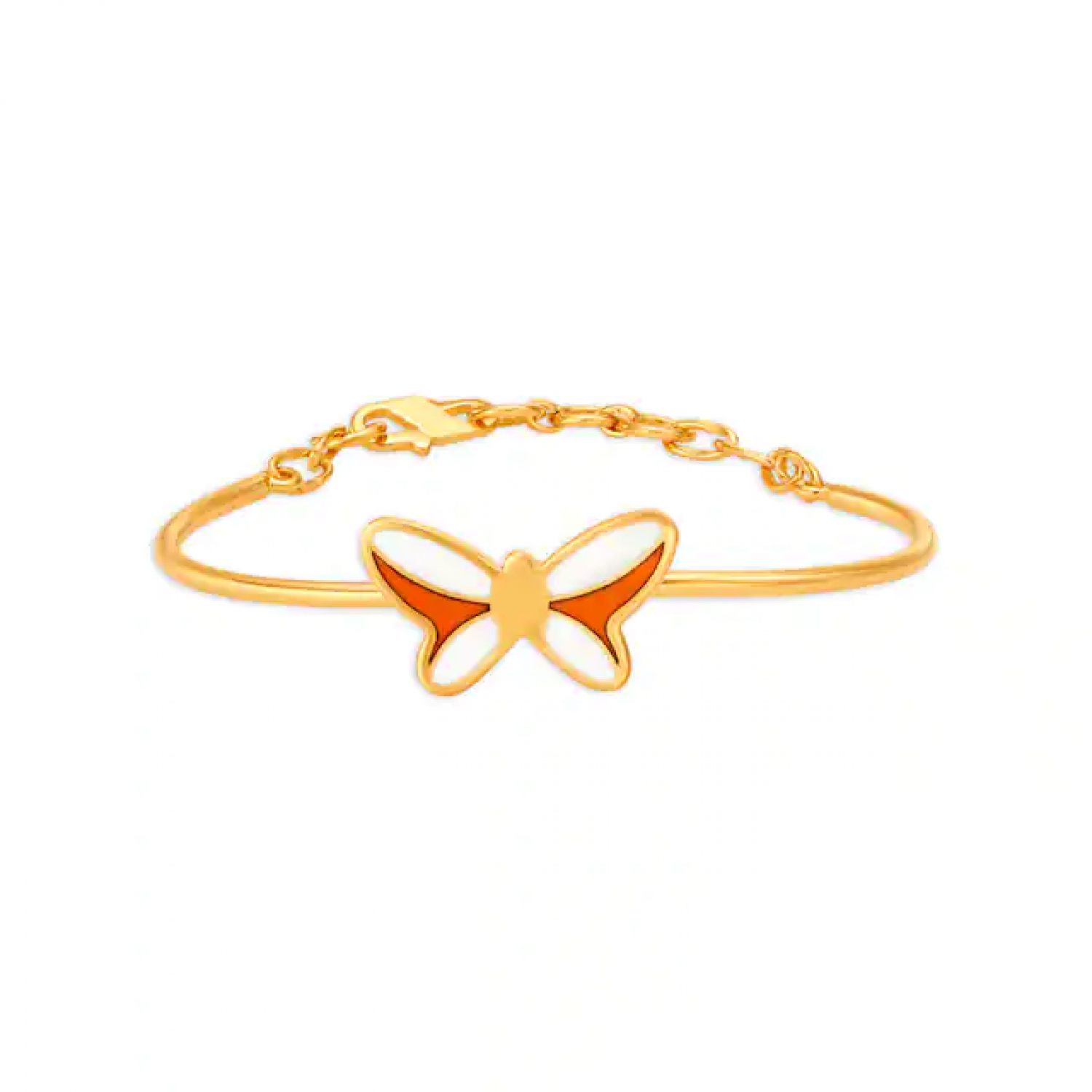 Jasper Butterfly Gold Bracelet