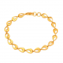 Teardrop Linked Gold Bracelet
