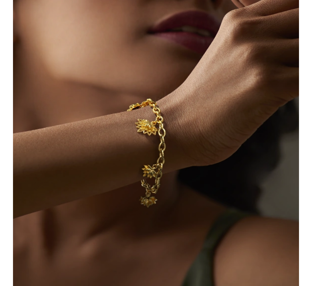 Padmalakshmi Gold Bracelet