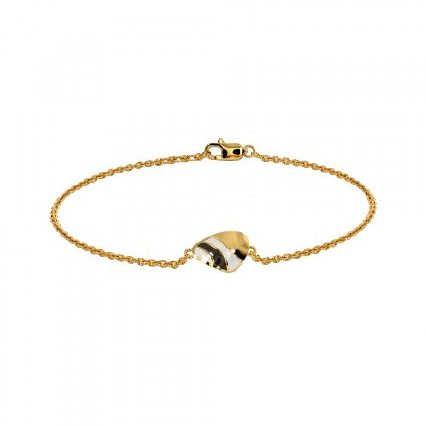 Zebra Stripe Gold Bracelet