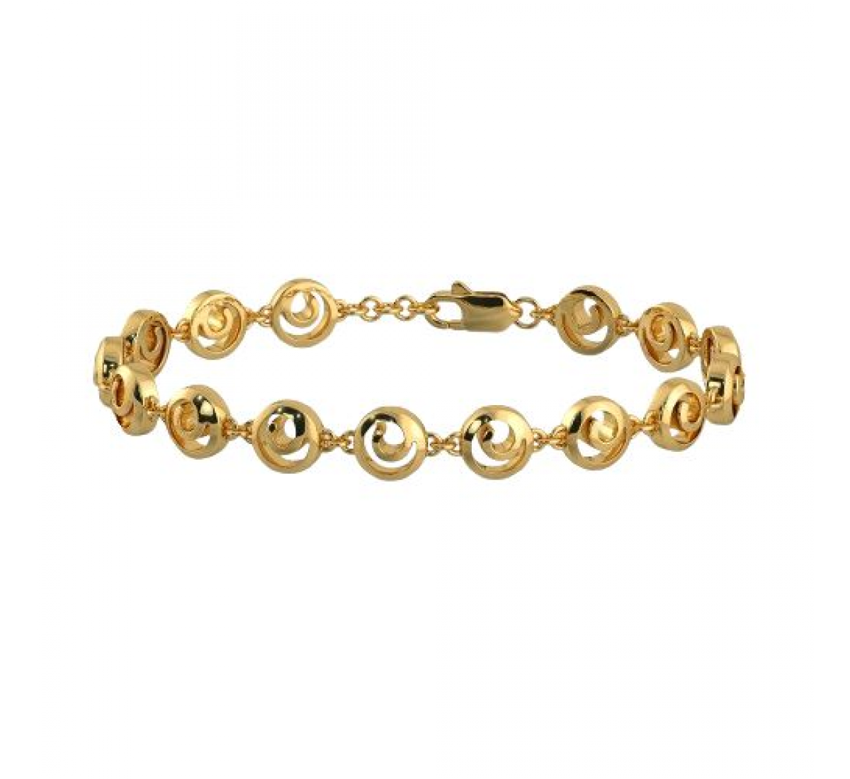 Swirl Gold Bracelet