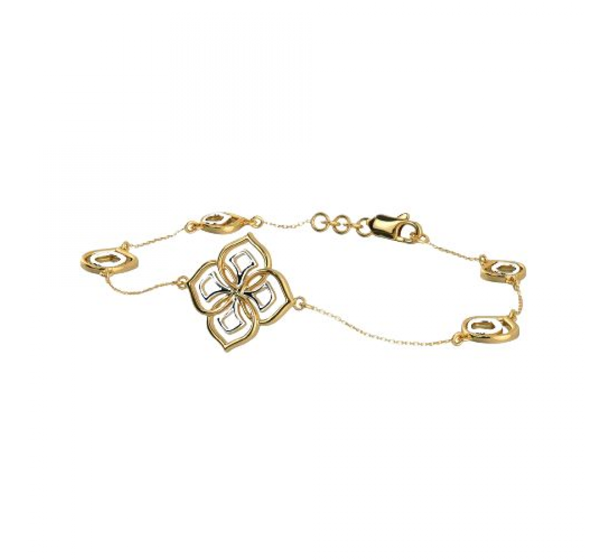 Entwined Appeal Gold Bracelet