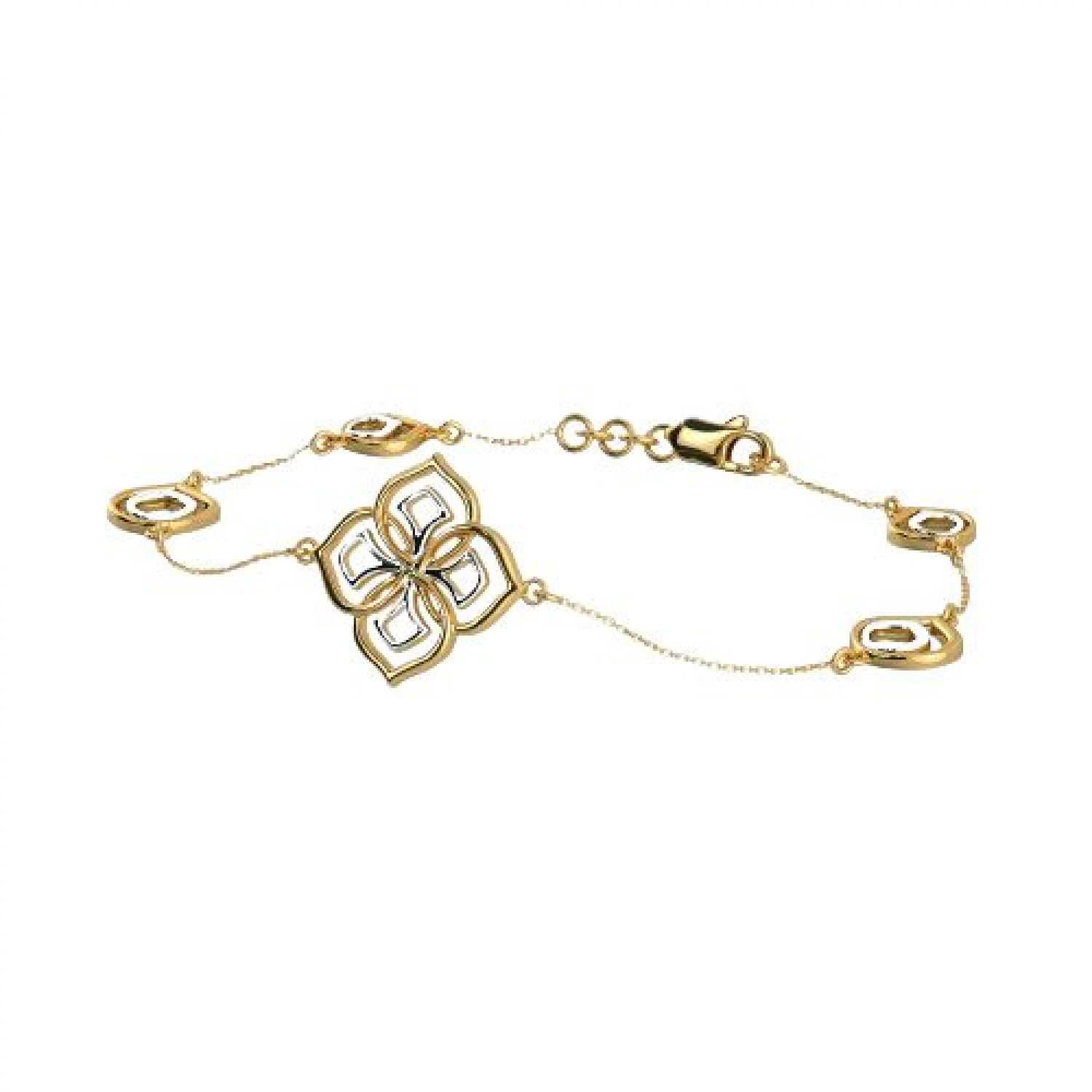 Entwined Appeal Gold Bracelet