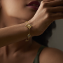 Entwined Appeal Gold Bracelet
