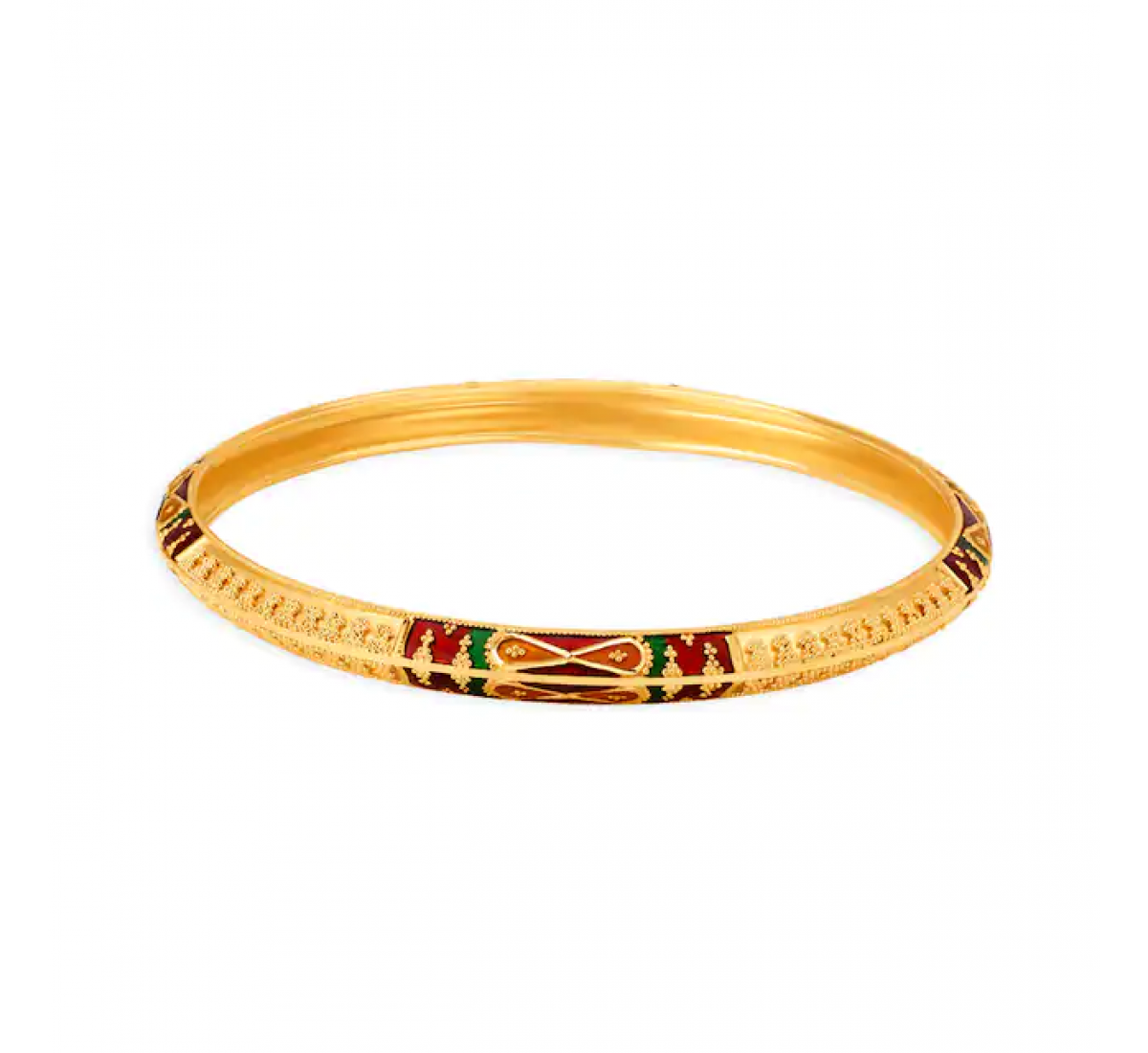 Stylish Textured Gold Bangles