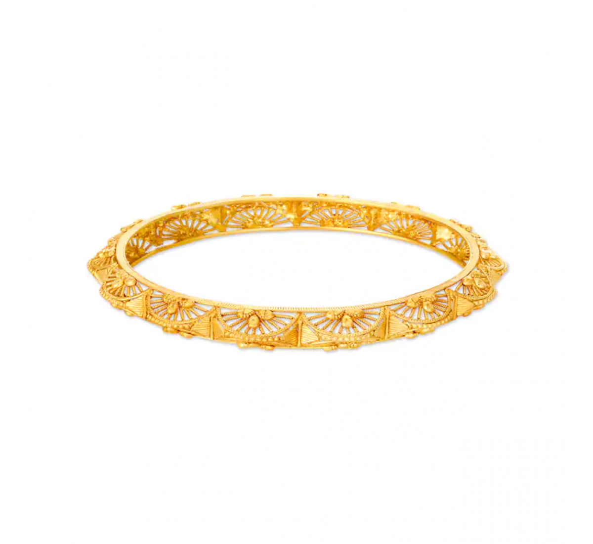 Michael Floral Gold Bangles