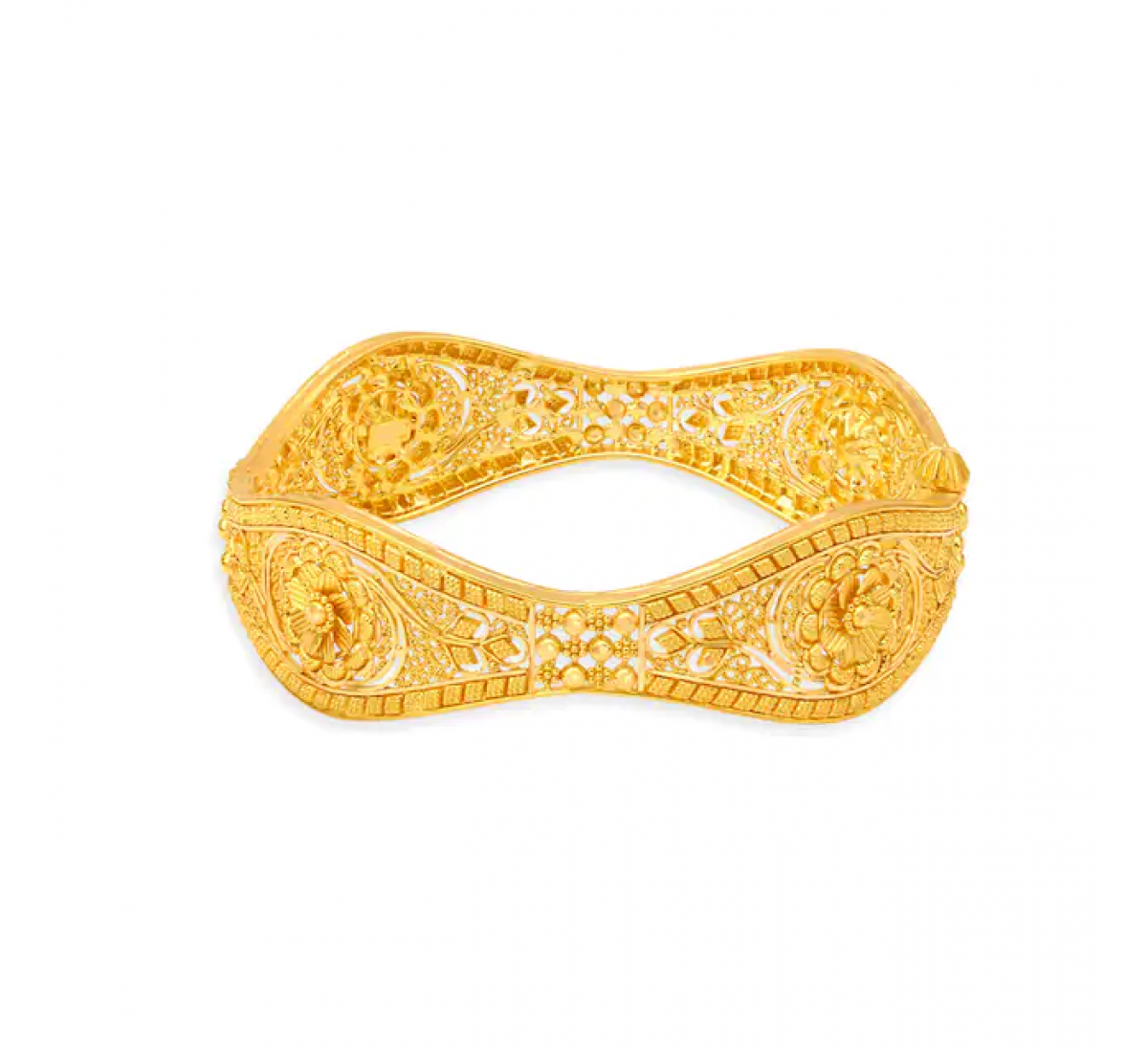 Elegant Artsy Gold Bangles