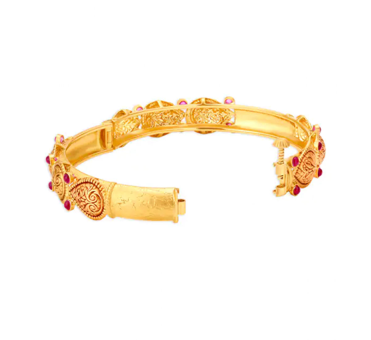 Carved Zoey Gold Bangles