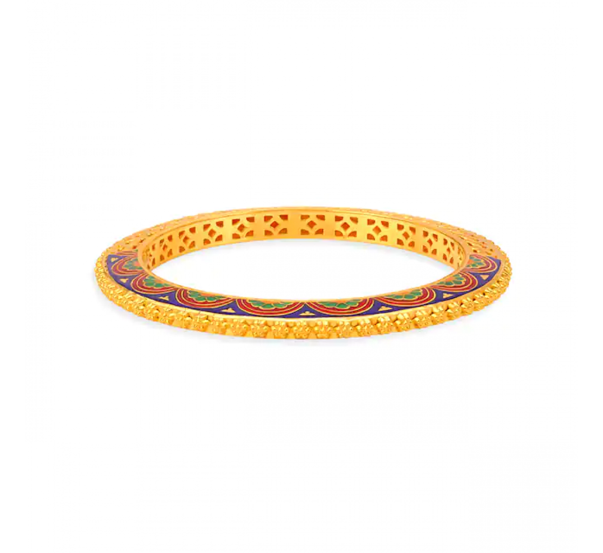 Enamel Colourful Gold Bangles