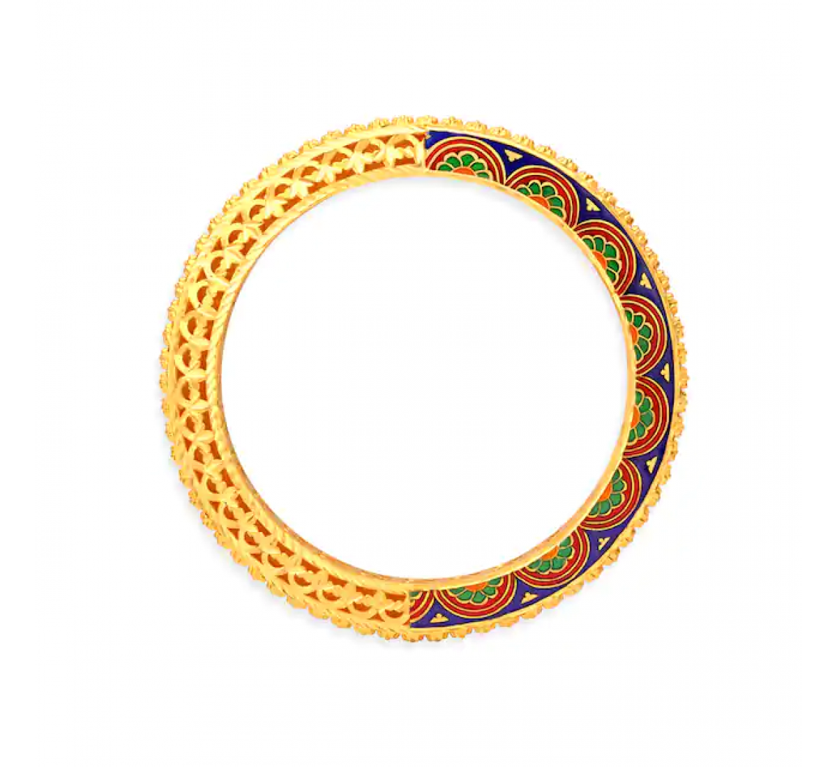 Enamel Colourful Gold Bangles