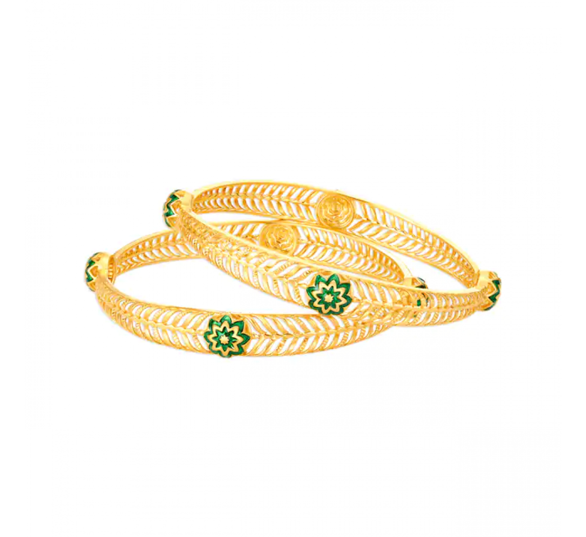 Jaliwork Zoey Gold Bangles