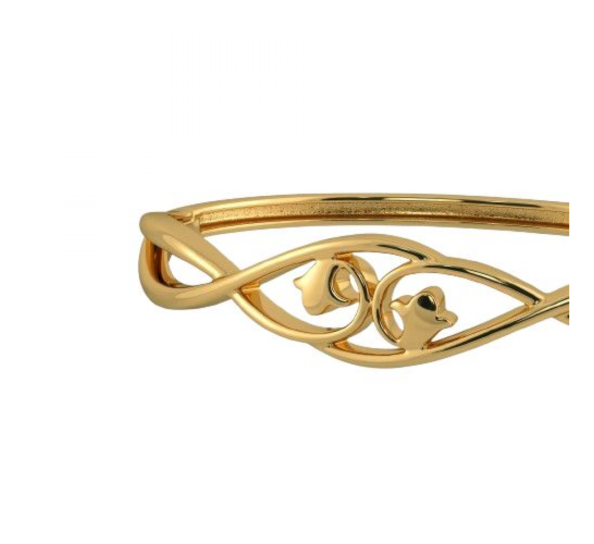 Synced Affection Gold Bangles