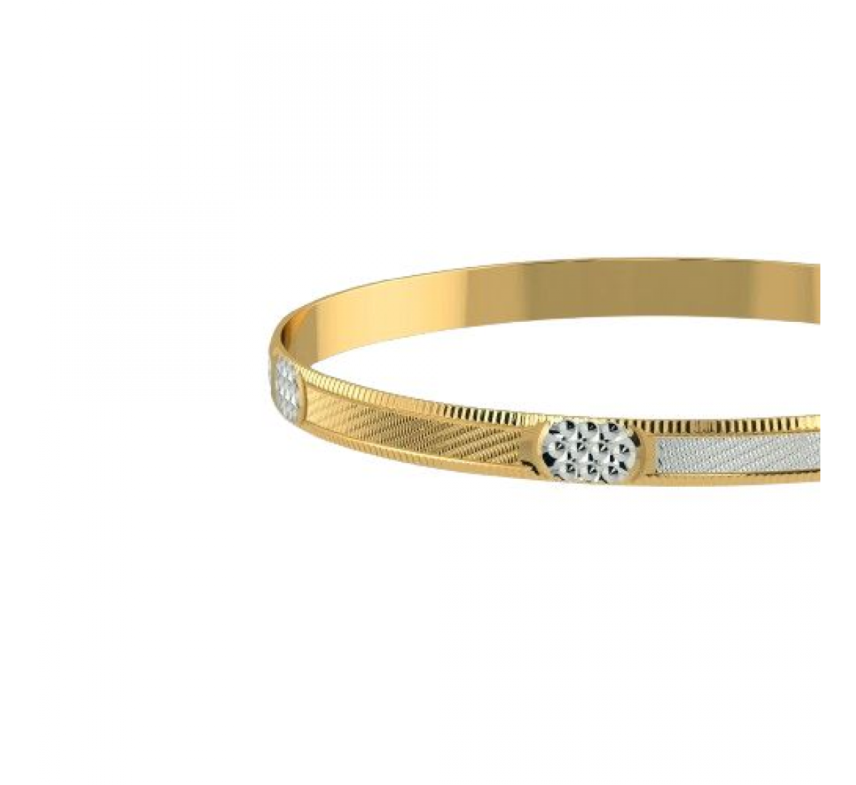 Toned Trump Gold Bangles