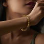 Lylian Round Gold Bangles
