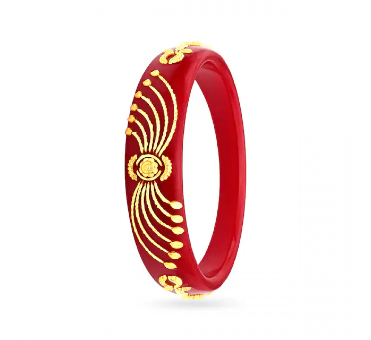 Lustrous Gold Pola Bangles