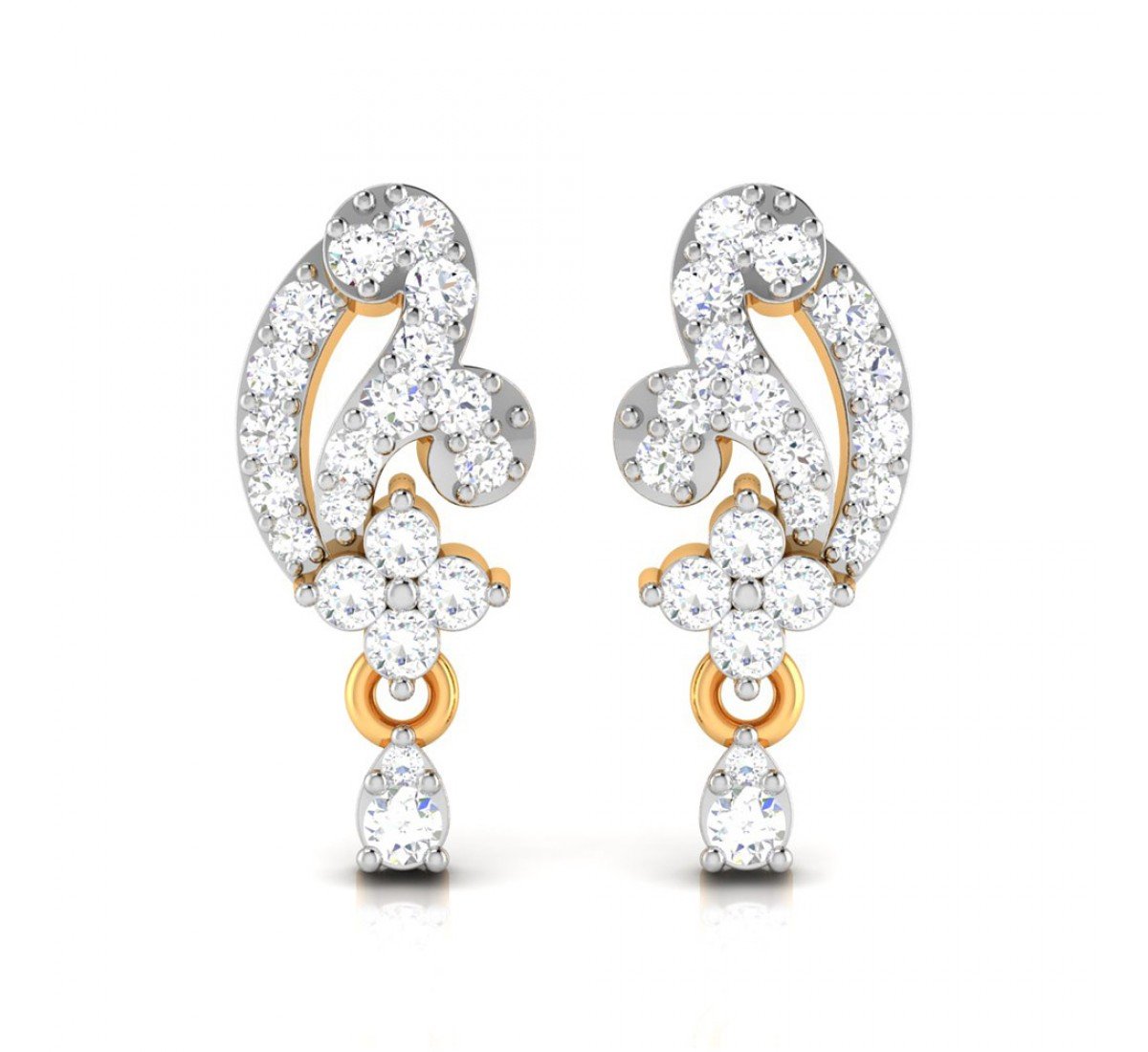 Peridot Diamond Earrings