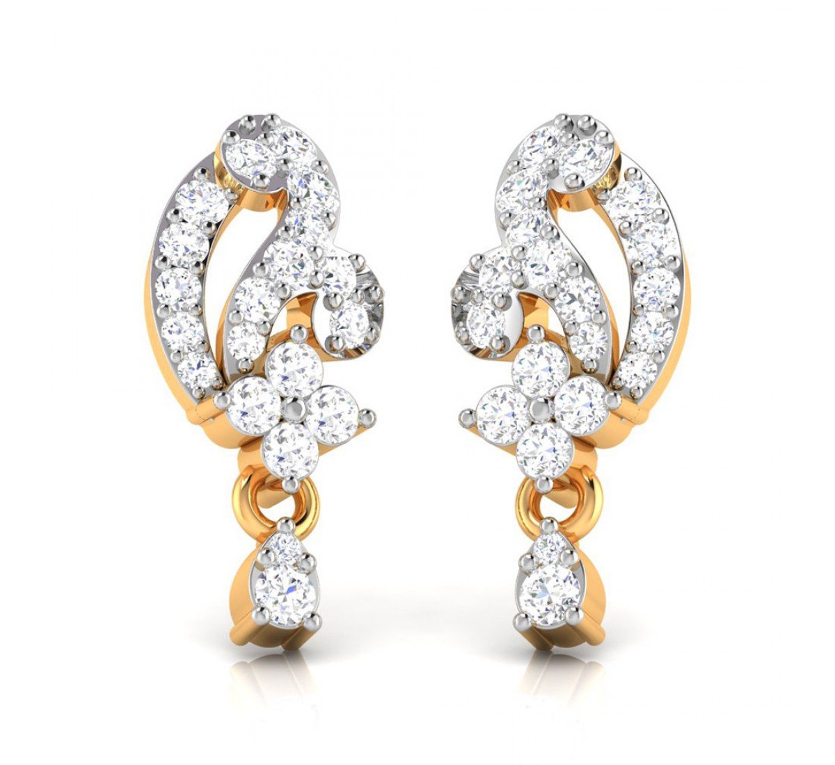 Peridot Diamond Earrings