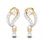 Jeus Gold Diamond Earrings