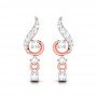 Falling Tulip Diamond Earrings