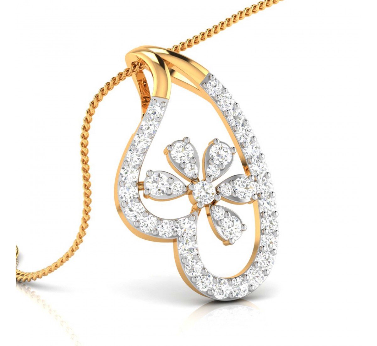 Eartha Clusted Diamond Pendant