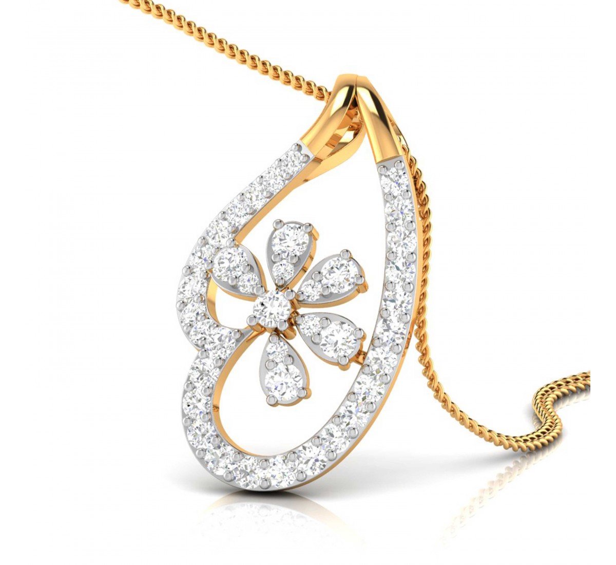 Eartha Clusted Diamond Pendant