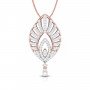 Falling Tulip Diamond Pendant