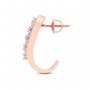 Diamond Pave Claw Hoops