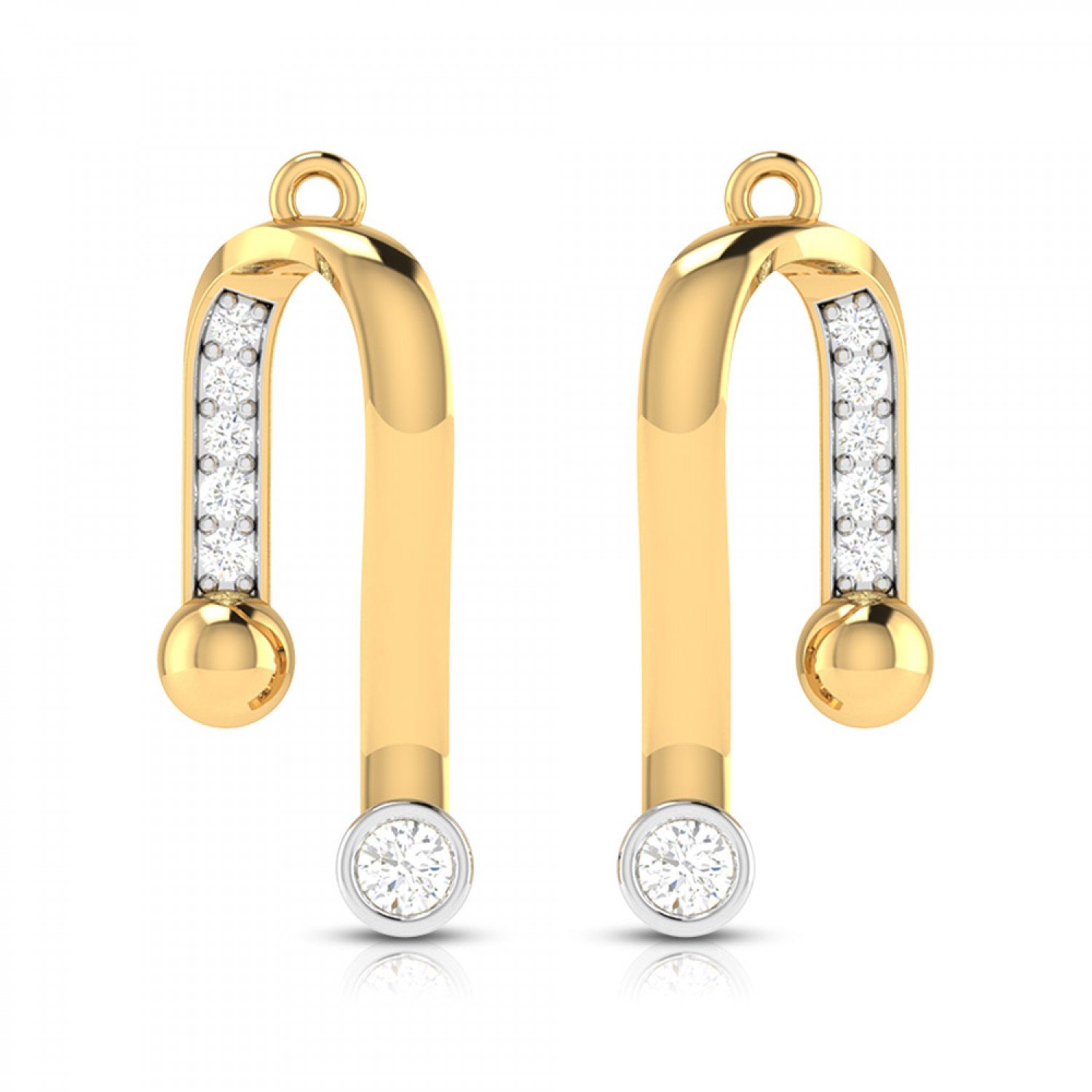 Swirl Spread Diamond Earrings