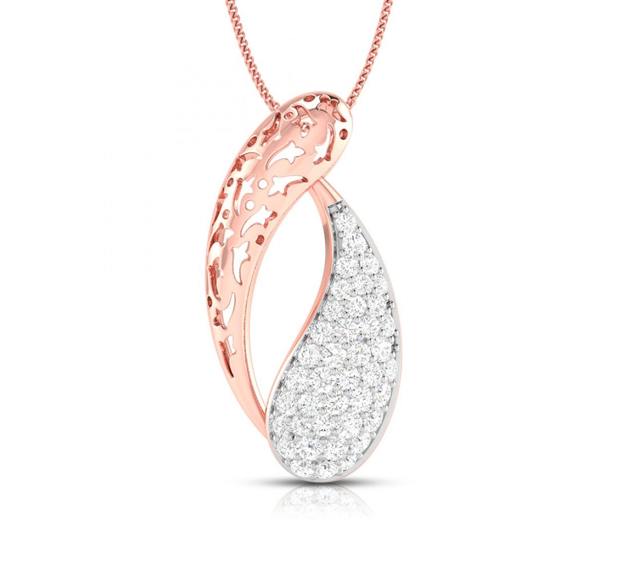 Petal Primrose Diamond Pendant