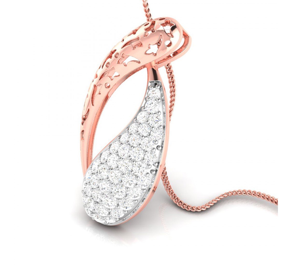 Petal Primrose Diamond Pendant