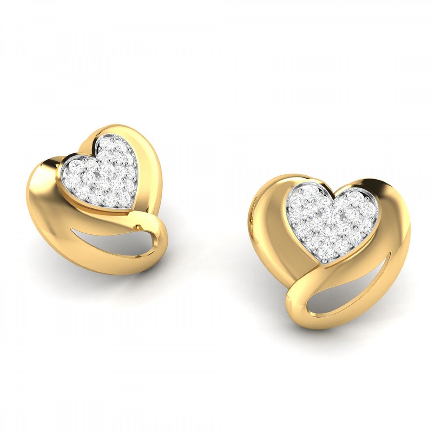 Mesh Diamond Earrings