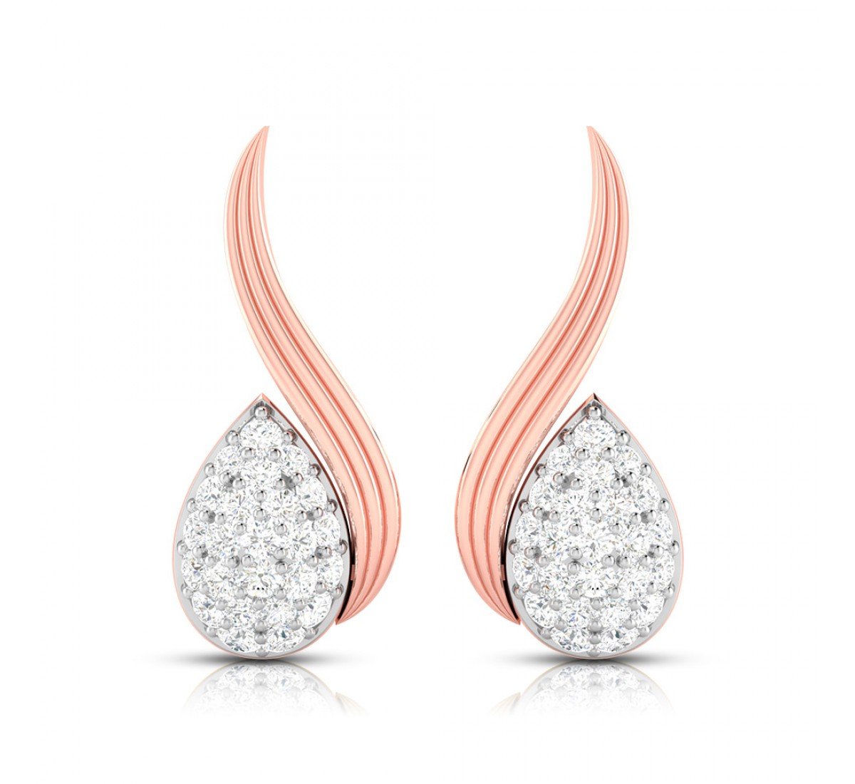 Trelis Diamond Earrings