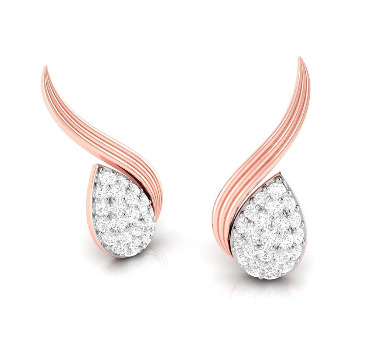 Trelis Diamond Earrings