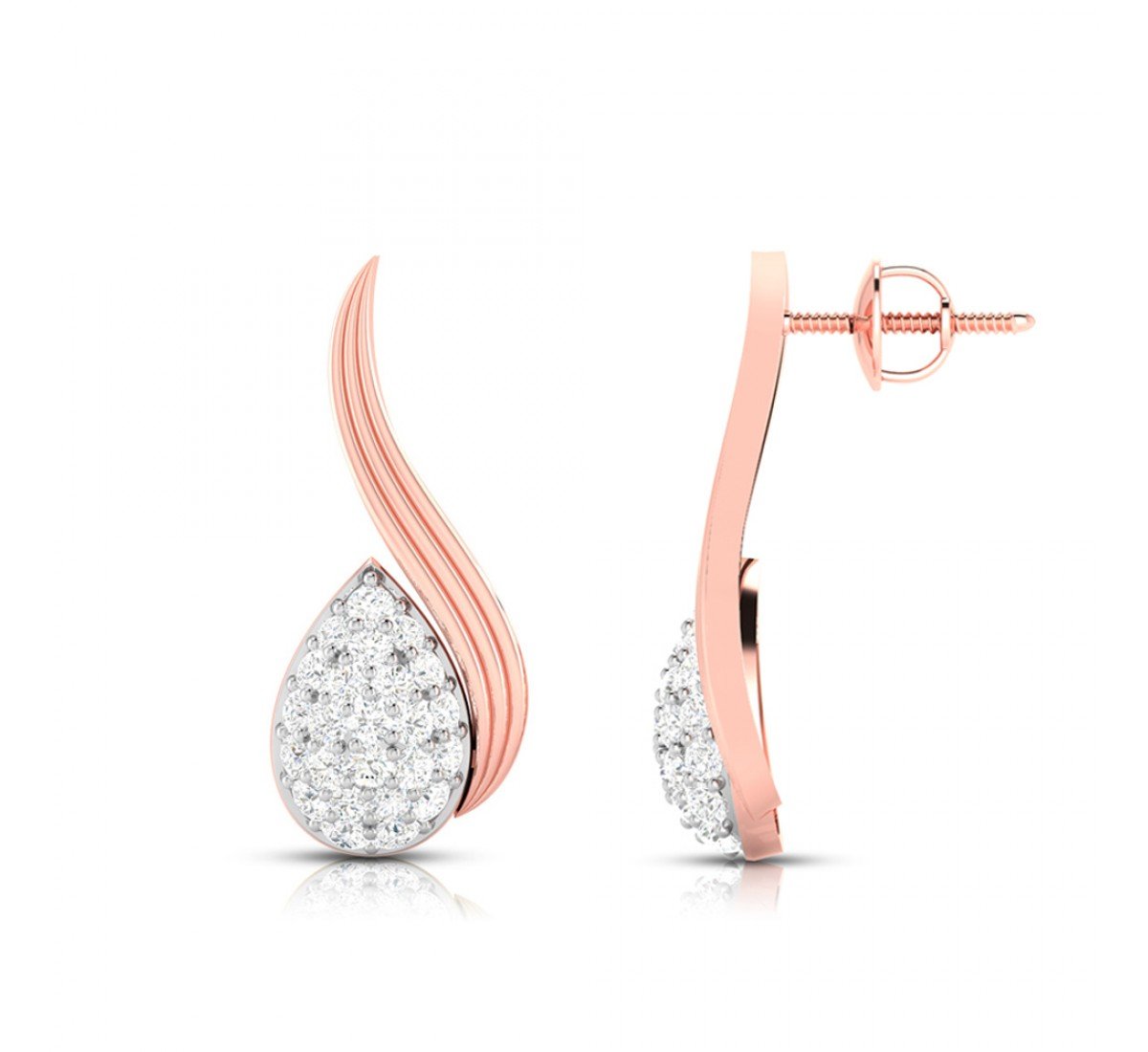 Trelis Diamond Earrings