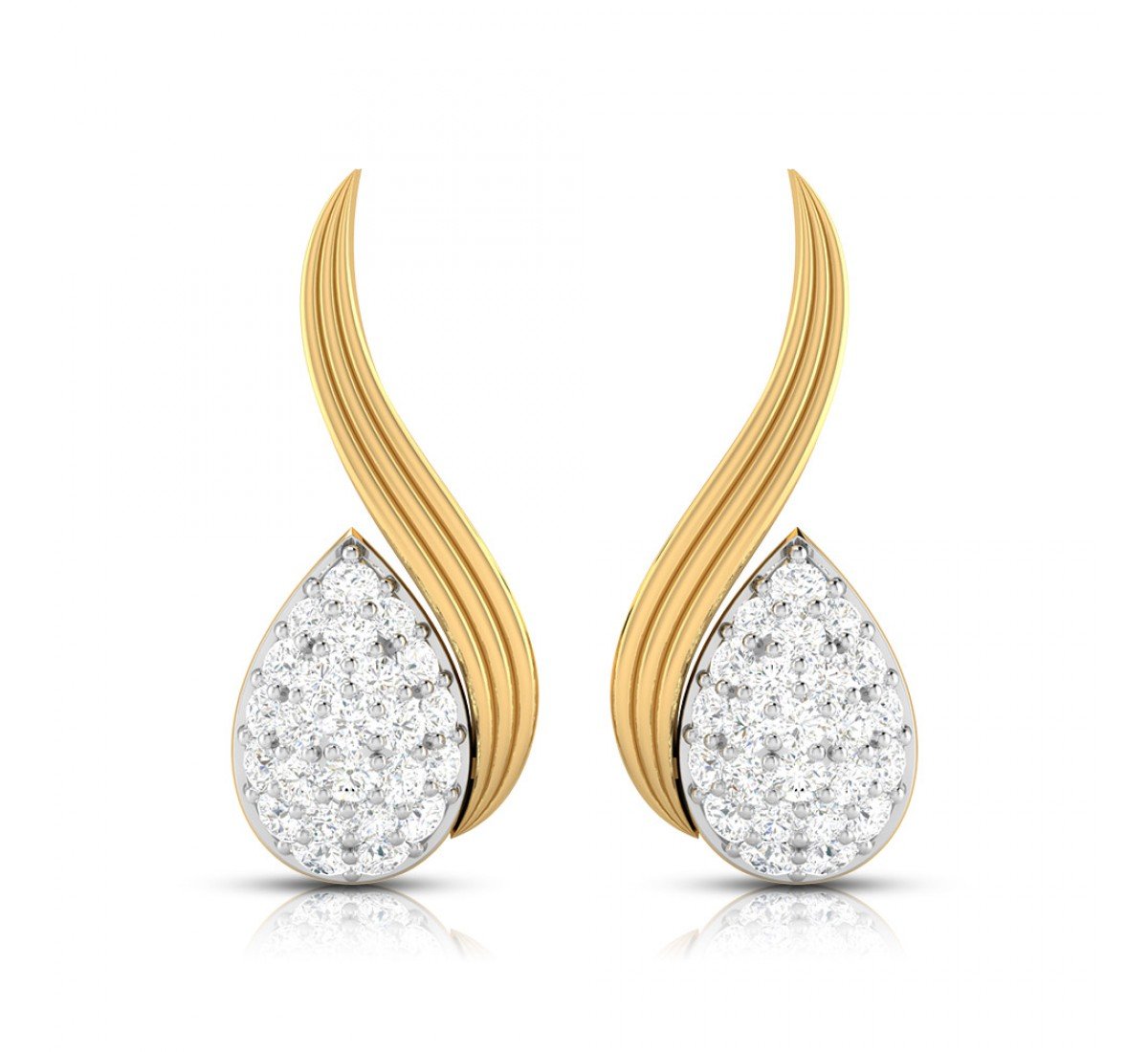 Trelis Diamond Earrings
