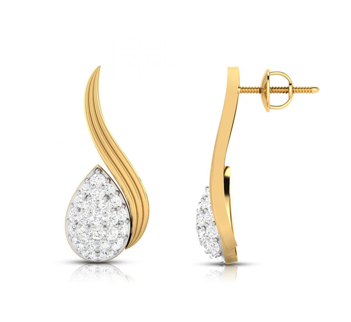 Trelis Diamond Earrings