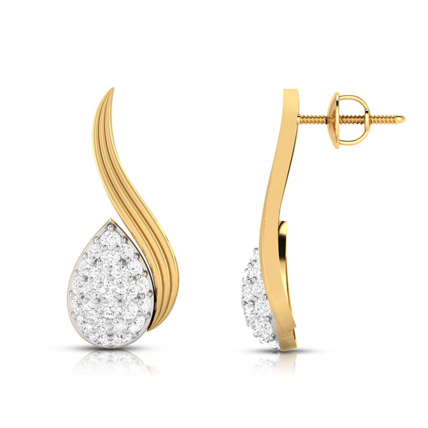 Trelis Diamond Earrings