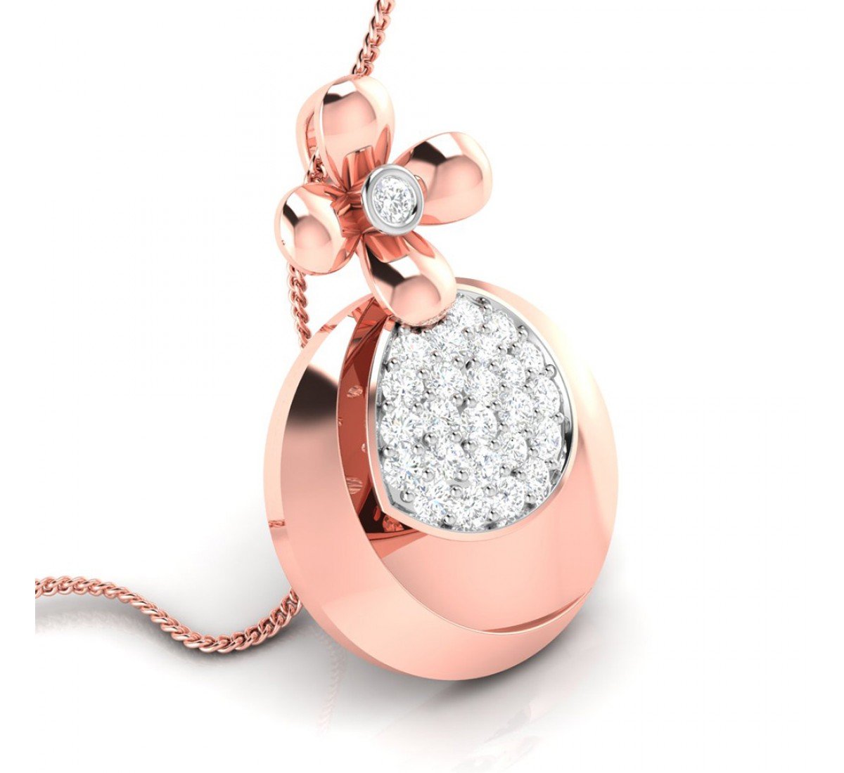 Jane Trellis Diamond Pendant