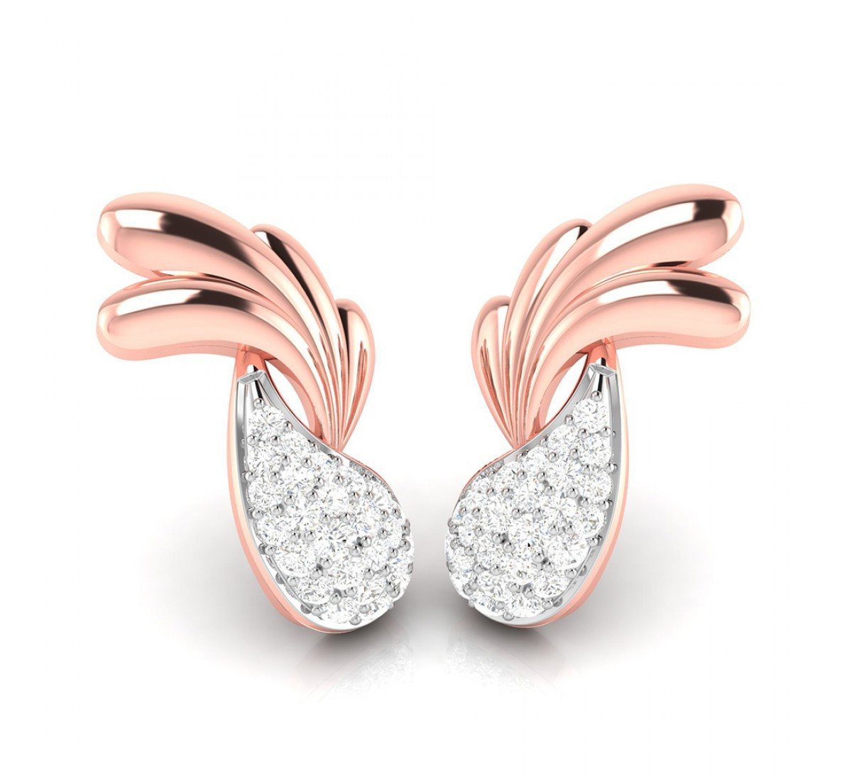 Jane Hammered Diamond Earrings