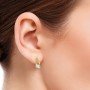 Ovate Cutout Diamond Earrings
