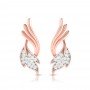Ovate Cutout Diamond Earrings
