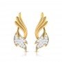Ovate Cutout Diamond Earrings