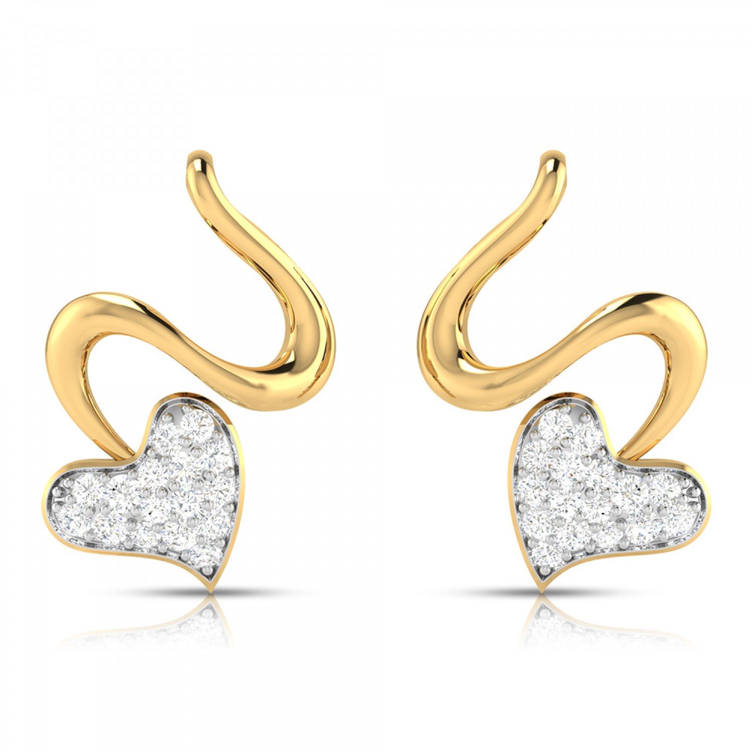 Spiral Diamond Earrings